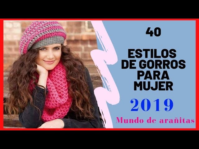 estilos GORROS tejidos MUJER 😍2019😍 - YouTube