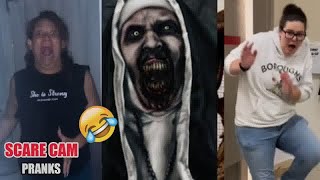 😬😬 SCARECAM Pranks Reaction 2024 #03 |Funny Scare Pranks/Jumpscare/Funny Videos