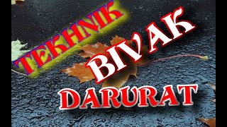 Tutorial Pembuatan Bivak Dengan Jas Hujan