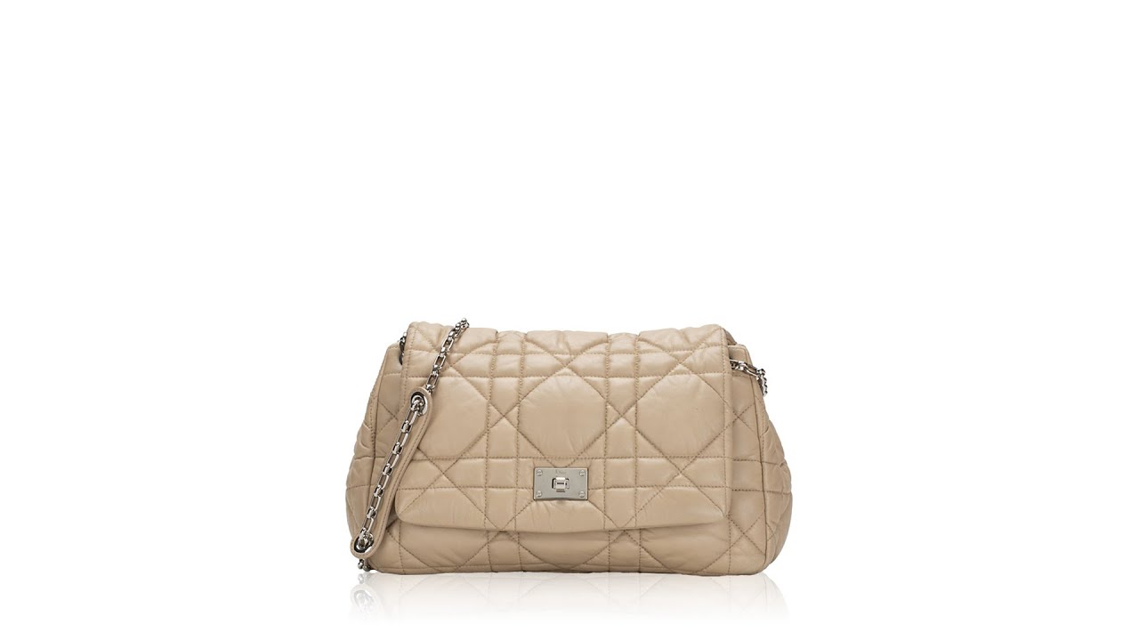 Christian Dior Lambskin Cannage Small Milly La Foret Shoulder Bag