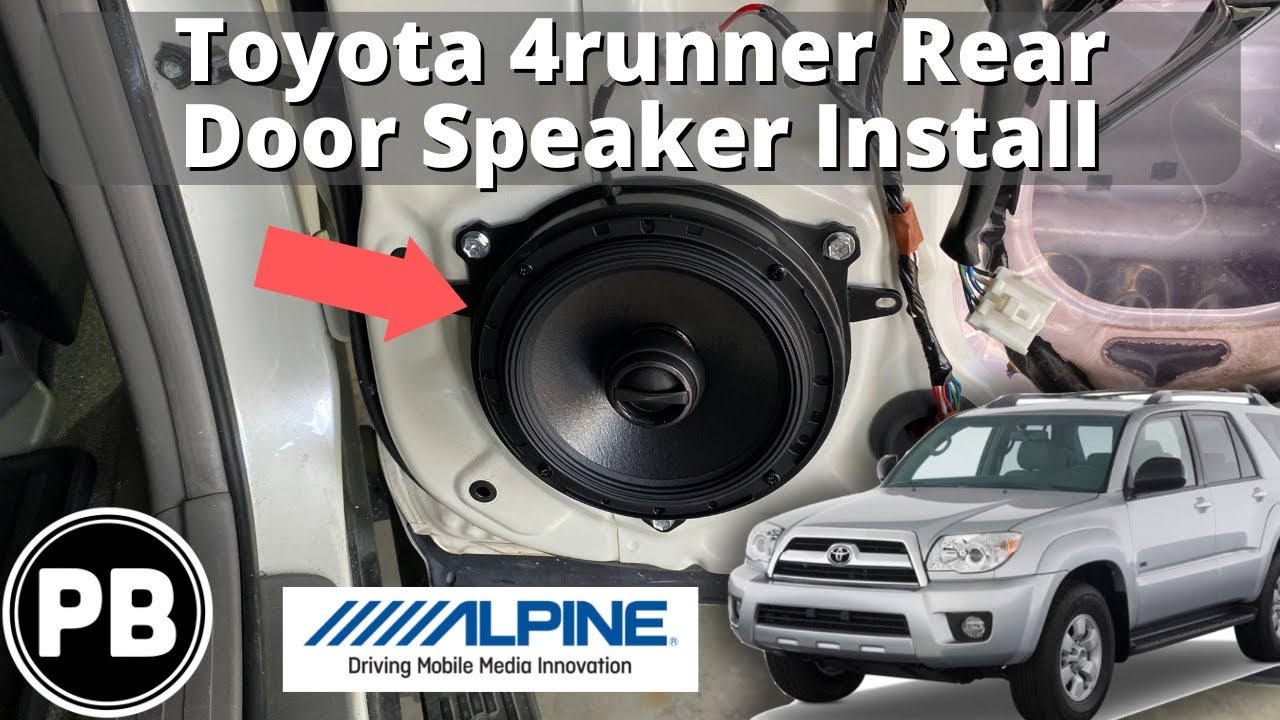 2003 - 2009 Toyota 4Runner Rear Door Speaker Install - YouTube