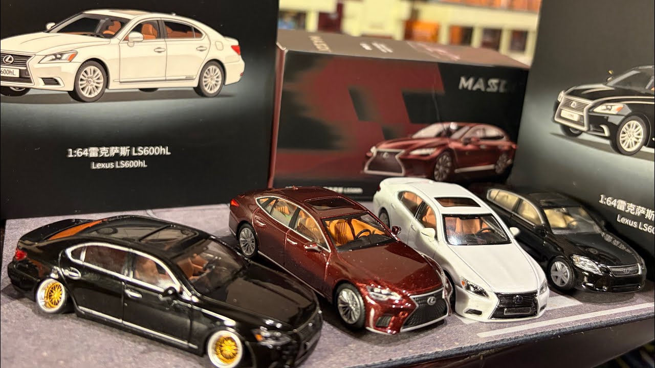 October Release: 1/64 Lexus LS600hL, LS500h, GS300 masdi - YouTube
