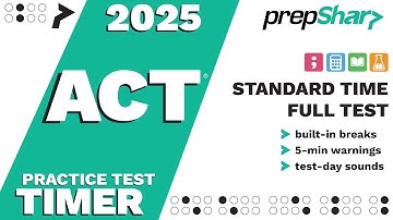 ACT Full Exam Test Timer (Standard Time)