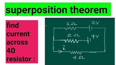 problem solved by superposition theorem || video 3
