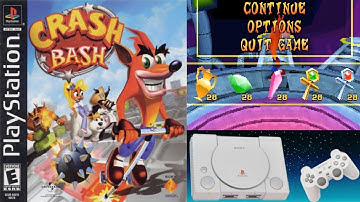 Crash Bash 200% (all Crystals, Gems, Cups and Relics) | PlayStation 1 Gameplay | LongPlay | Upscaled