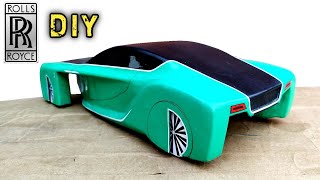 How To Make A Car | Rolls Royce Vision Next 100 with color | Diy Cardboard Craft toy RC car