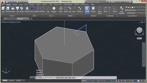 Cách tạo ra bu lông đai ốc trong AutoCAD