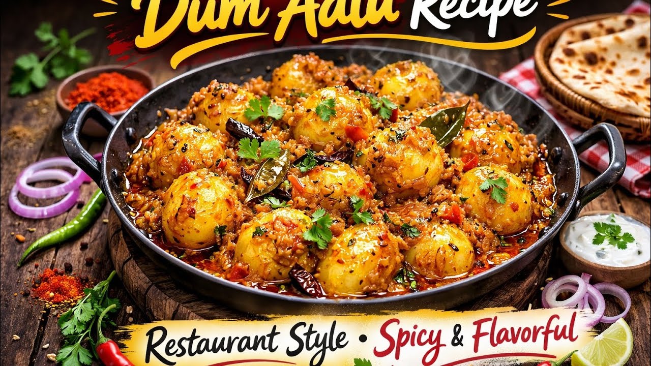 Ghar jaisa swad, restaurant jaisi look 😍Dum Aalu jo sabko kar de khush! 🥔✨