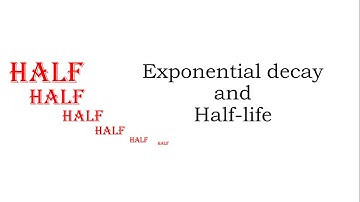 Radioactive half life and exponential decay - A level Physics