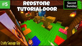 Building a Redstone Item Detector Door For my Secret Base Tutorial #5 How to Secret Sunday Minecraft
