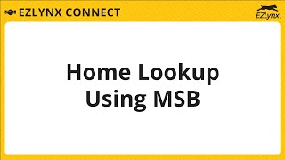 EZLynx 5 - Home Lookup Using MSB screenshot 2