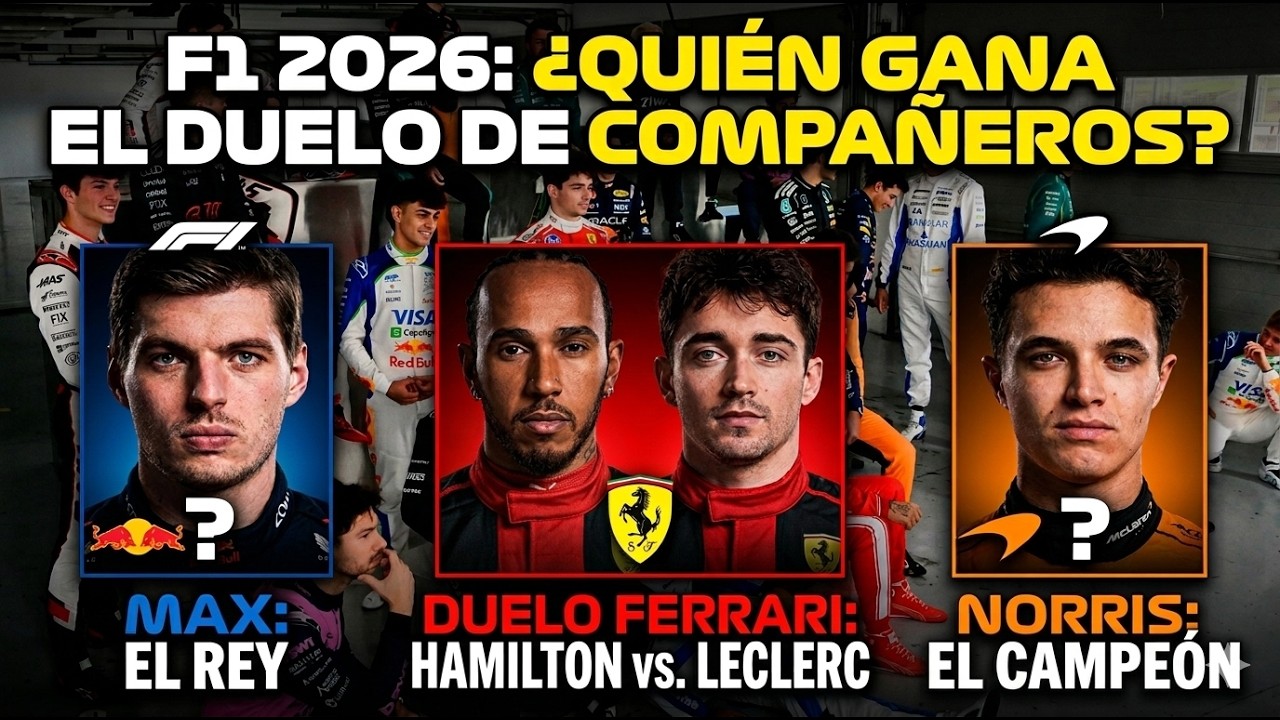 ANALISIS FÓRMULA 1  / Las 11 DUPLAS de F1 2026 RANQUEADAS: Ferrari TOP vs McLaren vs Mercedes  