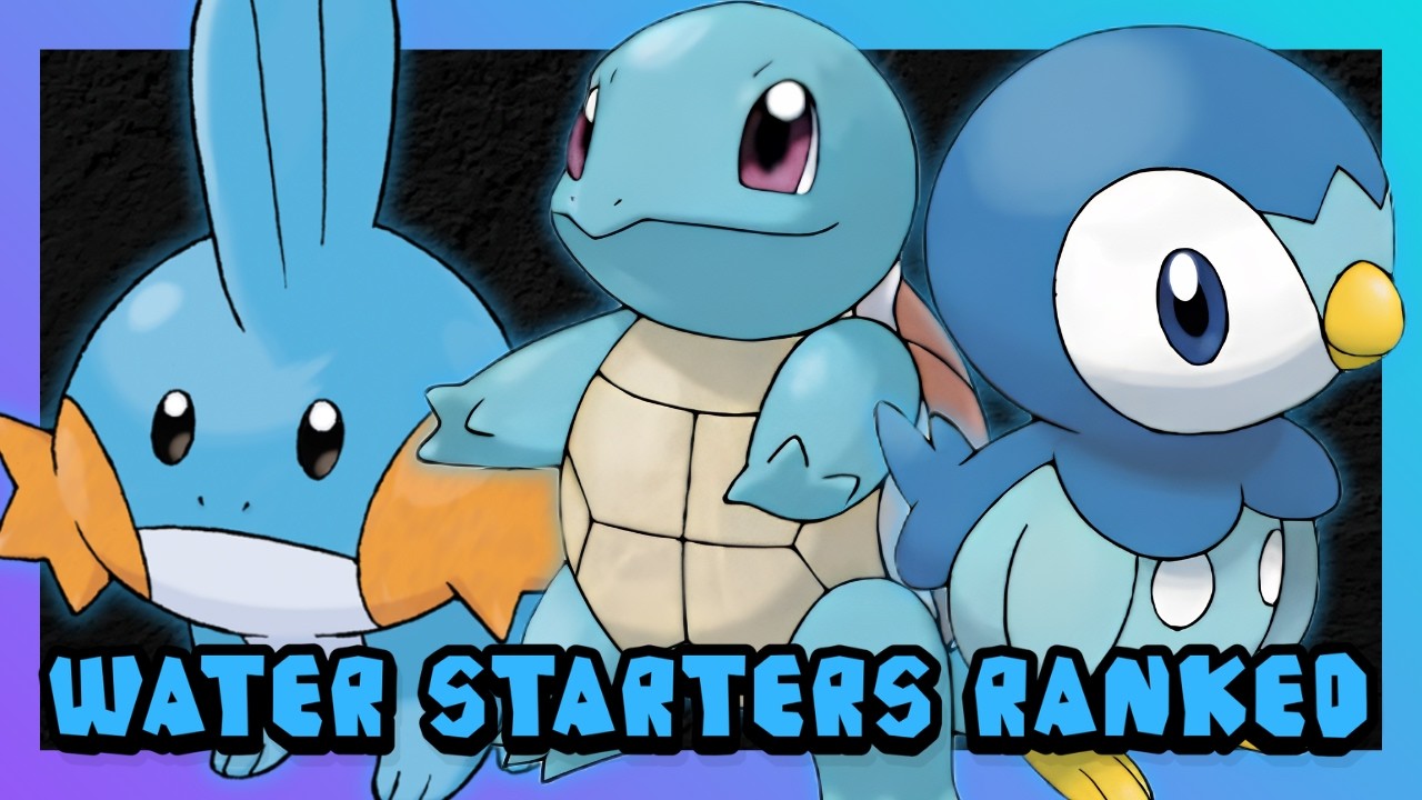 Ranking Every Water-Type Starter Pokemon | Topic Time