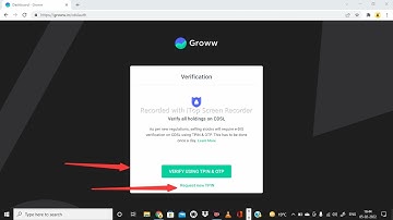 Groww verify holdings  How to Generate TPin in CDSL   (In Hindi)