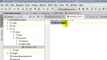 No main manifest attribute error