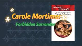 Best free audiobook Forbidden Surrender Carole Mortimer harlequin presents