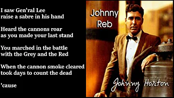 Johnny Horton - Johnny Reb LYRICS