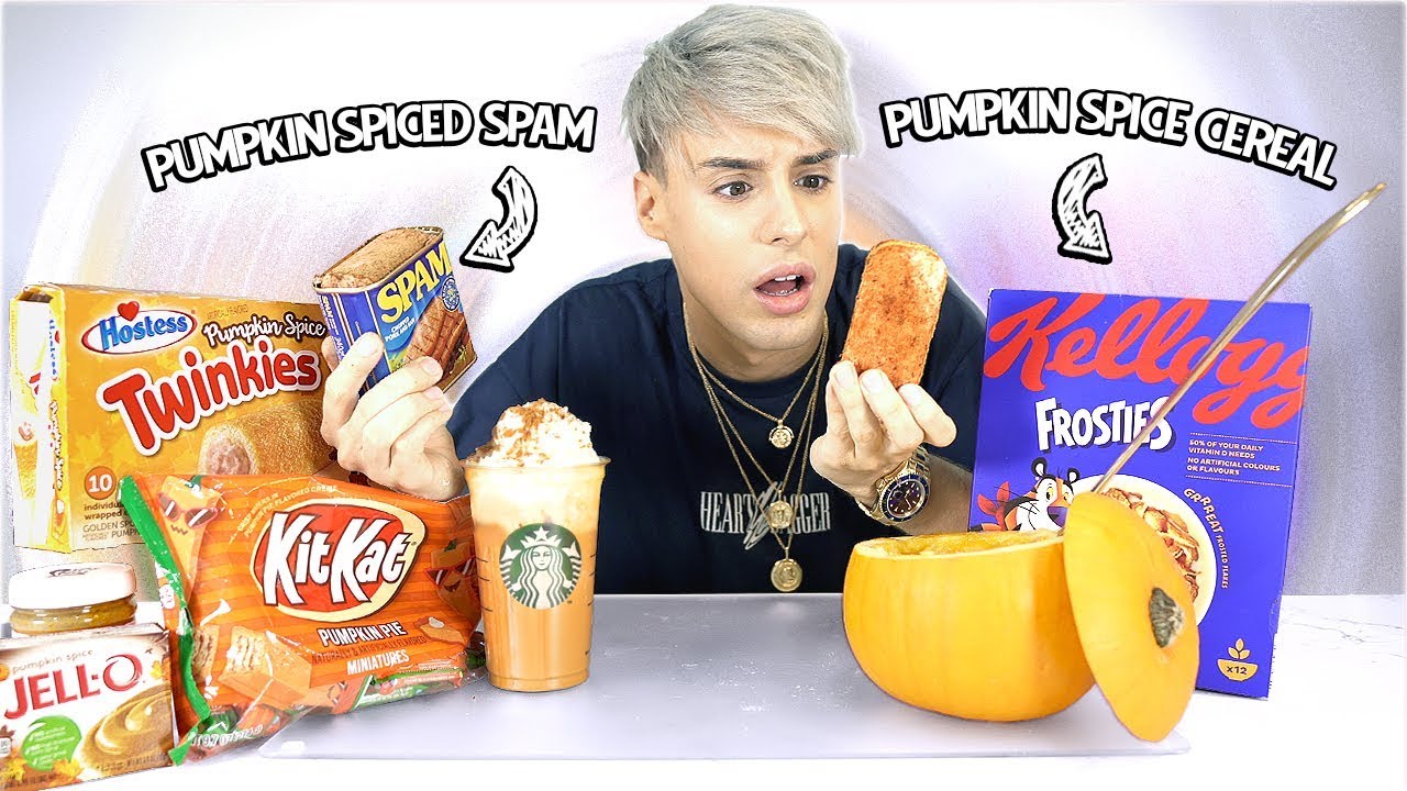 i only ate PUMPKIN SPICE flavor foods for 24 hours | Raphael Gomes
