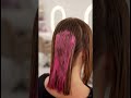 Pink hair satisfying video #hairstyle #viral