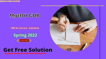 Mgt101 GDB 1 Spring 2022 | MGT101 GDB Solution Spring 2022 | mgt101 gdb 2022