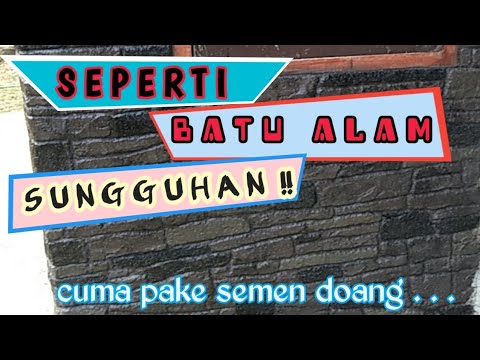 Video: Bagaimana cara membuat dinding batu alam?