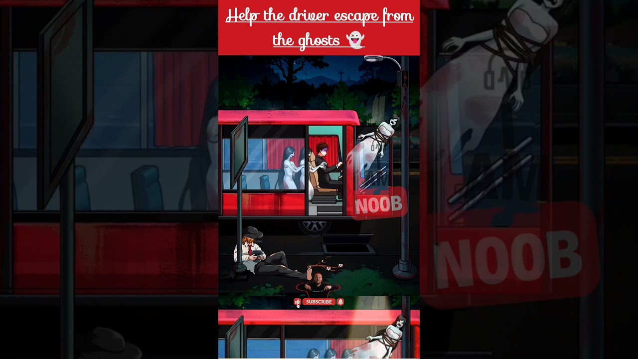 Help the driver escape from the ghosts 👻 | level-68 | Nightmare Puzzle games 