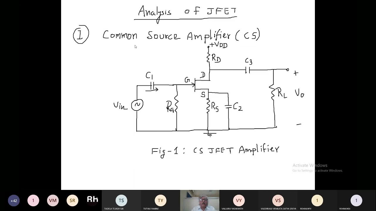 Lecture 31 Common SourceJFET Analysis and Common Drain JFET YouTube