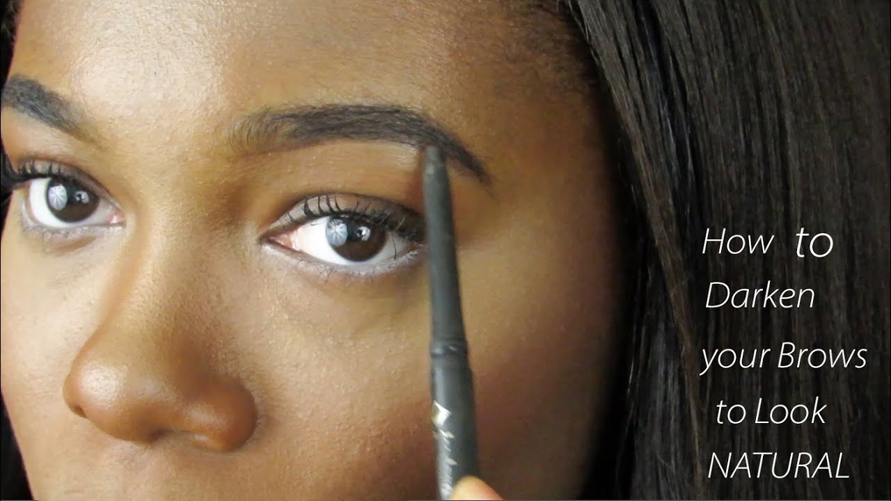 How To Darken your Eyebrows to Look Natural (trishonnastrends) YouTube