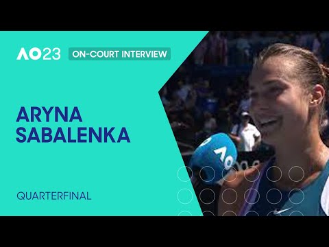 Aryna Sabalenka On-Court Interview | Australian Open 2023 Quarterfinal