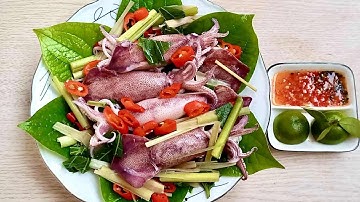 Cách Hấp (luộc)Mực Ngon ( mực hấp hay mực luộc ngon hơn)