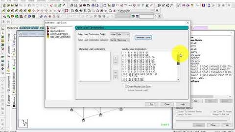 PART 110 - Generating auto load combinations