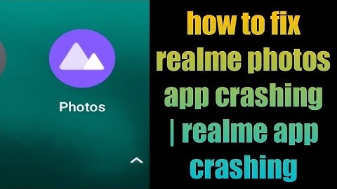 how to fix realme photos app crashing | realme photos app not working
