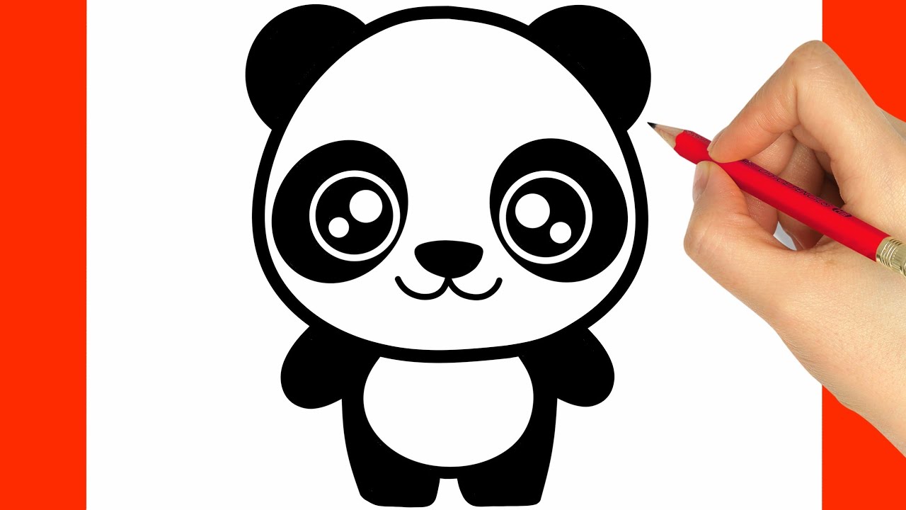 How to draw a panda easy step by step youtube