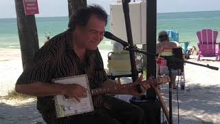 Miniatura de vídeo de "Cigar Box Guitar Boogie Blues On The Beach"