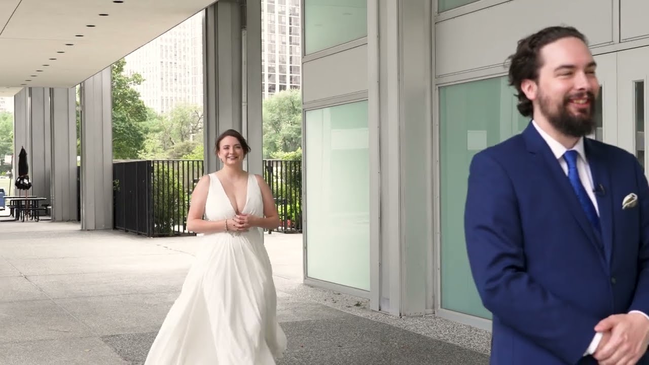 Still from Christina & Jake's wedding short