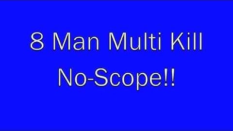 MW2 8 MAN MULTI KILL NO SCOPE LEGIT