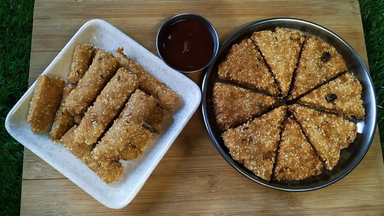 साबुदाण्याच्या कंदाचे चटपटीत असे दोन प्रकार / Triangles,Finger chips