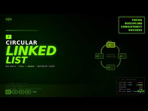 Lecture -07 Circular Linked List and its Code Implementation.