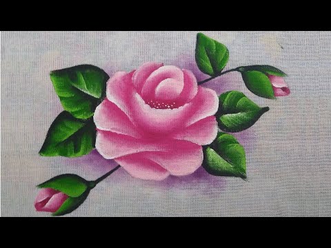 Vídeo: Como Pintar Uma Rosa