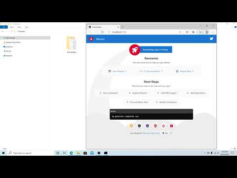 How to install Angular and create a website