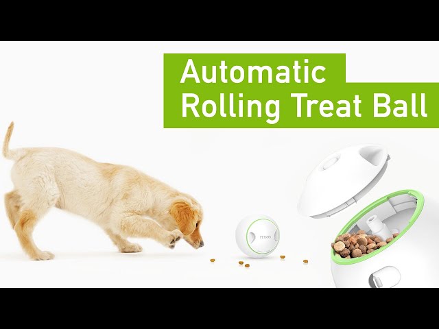 Pet Supplies : PETGEEK Automatic Dog Treat Dispenser, Dog Puzzle