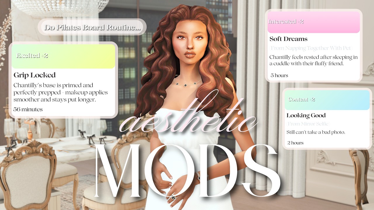 20+ mods for aesthetic and realistic gameplay | the sims 4 - YouTube