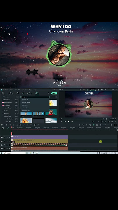 Cara Membuat AUDIO SPECTRUM Tutorial Filmora 11 #shorts #short #youtubeshorts #videoshort