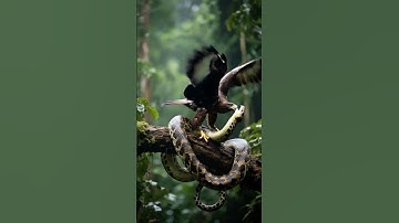 🦅 Javan Hawk-Eagle vs 🐍 Python | Savage Jungle Battle
