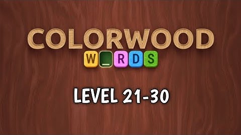 Colorwood Words - Cryptogram All Levels 21-30 Game Walkthrough Solution