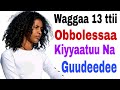 Waggaa 13 Ttii Ijjollummaa Kootiin Obbolessaa Kiyyaan Durbummaa Koo Dhabee