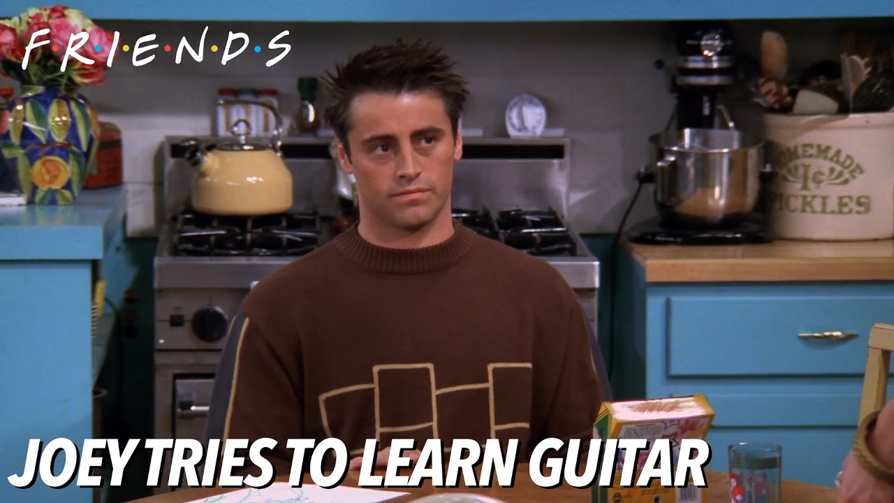 Joey Tries to Learn Guitar | FRIENDS