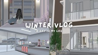 winter vlog  : a day in my life // sakura school simulator