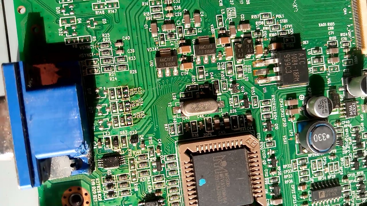 Lcd tv display problem repair vga cable not working on monitor fix