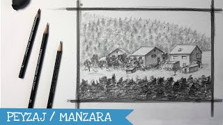 How To Draw Landscape Painting